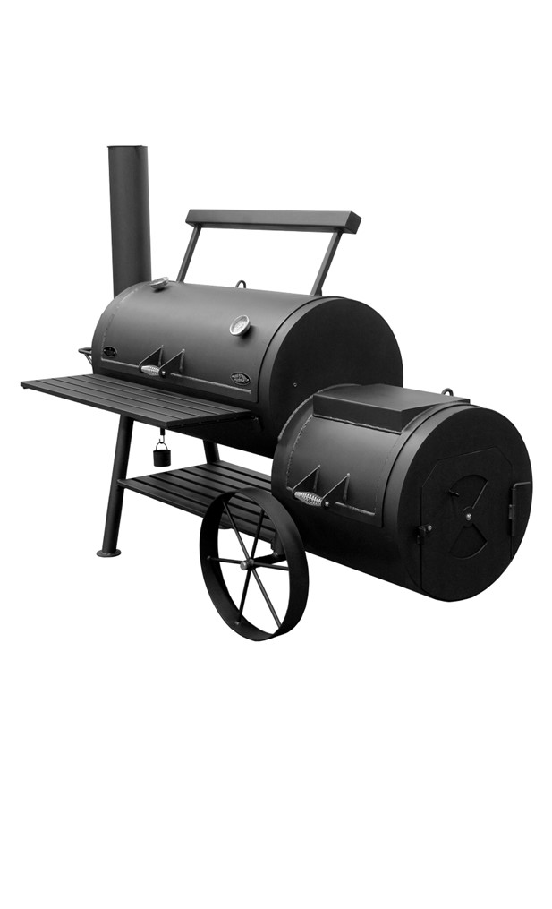 The BBQ Pit Colossus wood and charcoal burning BBQ smoker