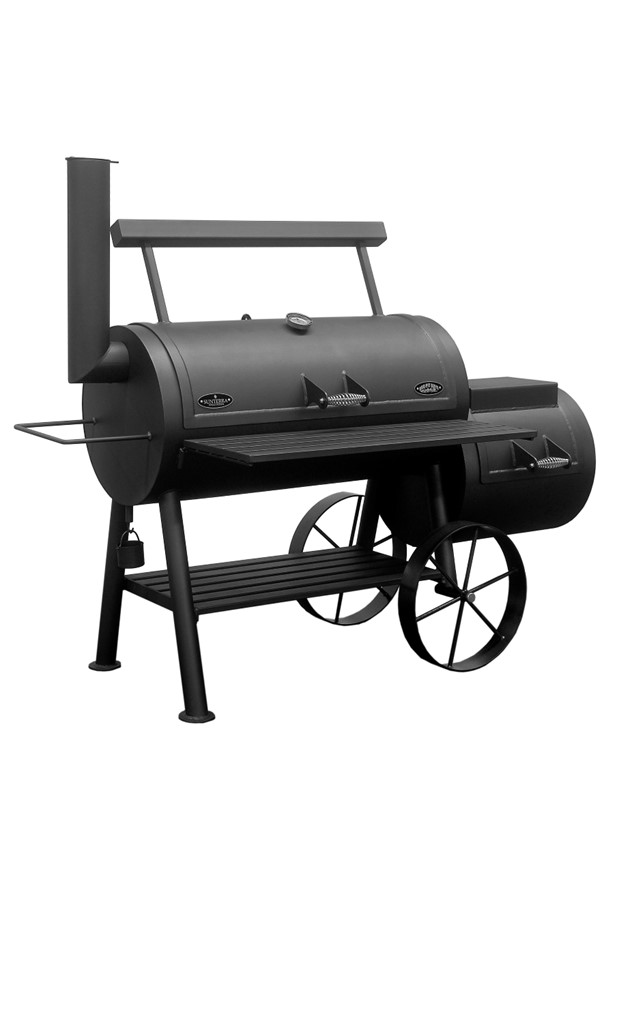 The Sunterra Outdoor, BBQ Boy, Yosemite Offset wood and charcoal burning BBQ