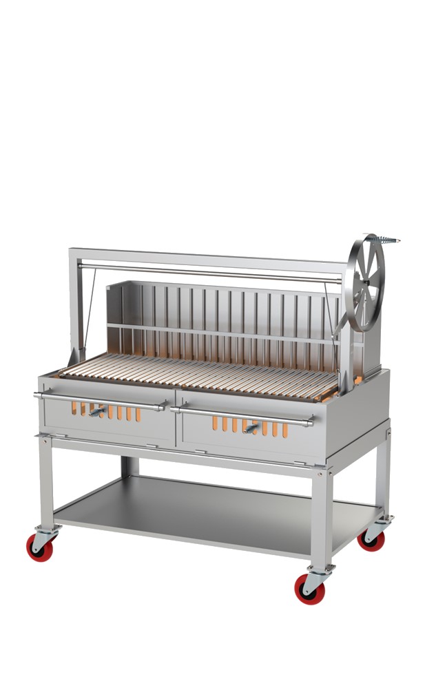 Argentine Style Stainless Steel Grill, 60 Inch Fire Pit Grill Grate